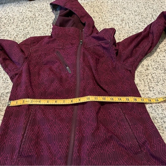 Columbia Plume Purple Side-Zip Fleece Windbreaker Hooded Jacket Size Medium - Picture 13 of 14